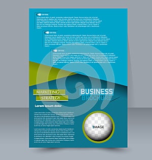 Abstract flyer design background. Brochure template. For magazine cover, business mockup, education, presentation, report. Vector