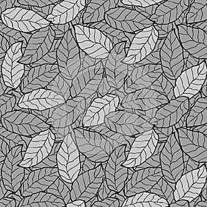 Abstract foliage, leaf seamless background