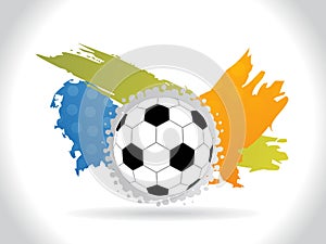 Abstract football background with colorfull grunge