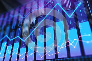 Abstract forex background photo