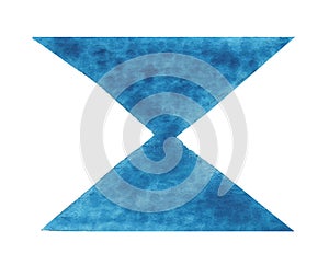 Abstract form in blue, suitable as a separate element or background