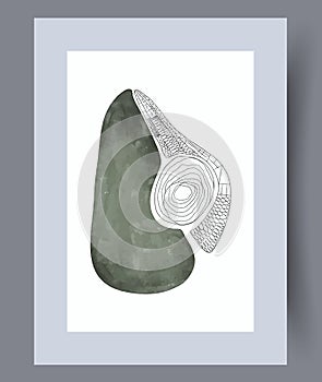 Abstract form creative picture wall art print