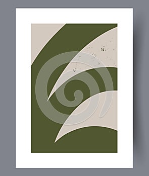 Abstract forms linear picture wall art print