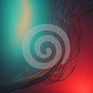 Abstract fractal background - computer-generated image. Digital art. generative ai