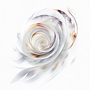 Abstract fractal background. Digital art. 3d rendering. Computer generated image. AI Generated Generative AI