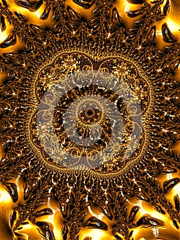 Abstract fractal background - digitally generated image