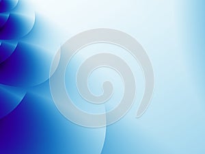 Abstract fractal background with layers of overlapping circular shapes