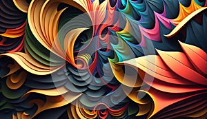 abstract fractal background with swirls, fractal burst background, abstract fractal background