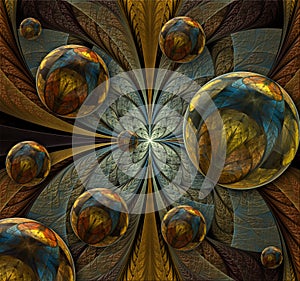 Abstract fractal composition