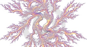 Abstract fractal design featuring branching patterns resembling tree limbs or photo