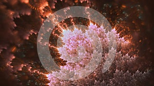 Abstract fractal explosion in the sky photo