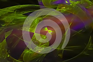 Abstract fractal fantasy backdrop vibrant energy modern design, futuristic background 3 d illustration