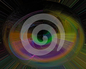 Abstract style texture digital shape beautiful fractal decorative template design render,energy