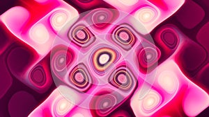 Abstract fractal gnarly pink curl