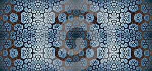 Abstract fractal high resolution seamless pattern for carpets, tapestries, fabric, and wallpapers in shining colors