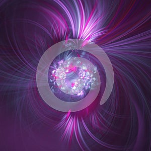 Abstract fractal illustration for creative design