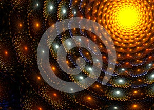 Abstract Fractal Laminate Concentric Background - Fractal Art