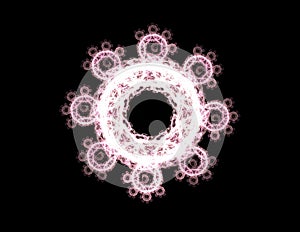 Abstract fractal patterns and shapes. Fractal texture for prints