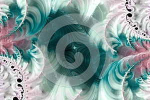 Abstract fractal patterns and shapes. Infinite universe . Dynamic flowing natural forms. Mystical spirals.