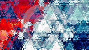Abstract fractal red and blue orthography sierpinski or sierpinski triangle