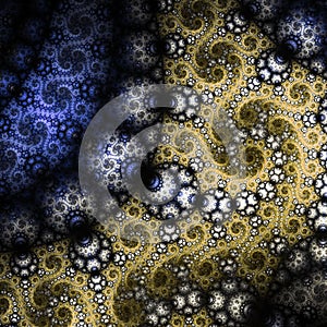 Abstract fractal swirly pattern