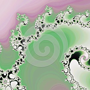 Abstract fractal swirly pattern