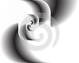 Abstract fractal twirl as logo, background