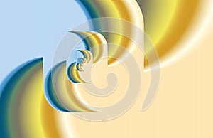 Abstract fractal twirl as logo, background