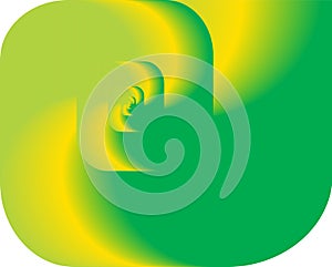 Abstract fractal twirl as logo, background