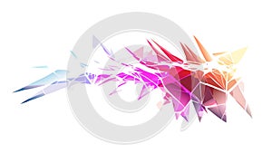 Abstract Fragmented Geometric Forms with Sharp Edges Vector, vector design Generative AI