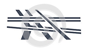 Abstract Fragmented Line Pattern, Dynamic Vector Element, vector design Generative AI