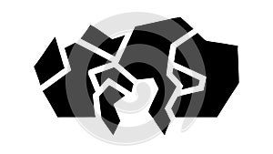 Abstract Fragmented Shape - Broken Geometric Texture, vector design Generative AI