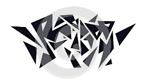 Abstract Fragmented Shapes, Dynamic Vector Pattern, vector design Generative AI