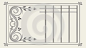 Abstract frame with lines and geometric pattern border vector design Generative AI