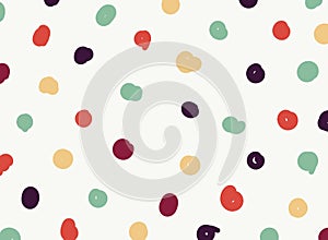 Abstract of free shape colorful dot pattern background.