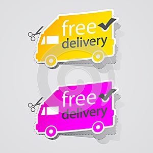 Abstract Free Shipping labe sign car