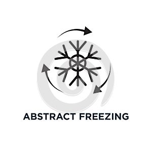 Abstract freezing icon. Simple element illustration. Abstract fr