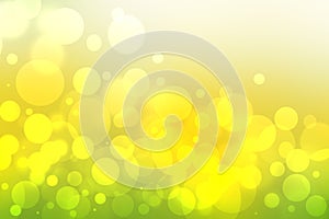 Abstract fresh delicate gradient green light and yellow pastel spring or summer bokeh background. Beautiful textur