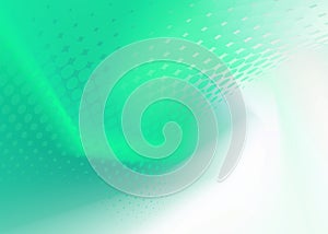 Abstract Fresh Green Dot Swirl Background