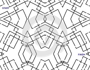 Abstract Fun: Find your way through the maze
