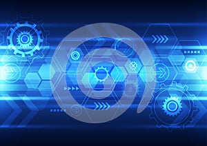 Abstract future technology design background, vector illustration