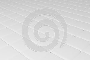 Abstract Futuristic Architecture White Background. Wave Circular Indoor and Outdoor Structures.