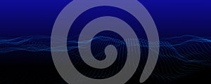 Abstract futuristic background. Big data visualization. Network connection. Data transfer. 3d rendering. Technology