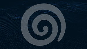 Abstract futuristic background. Big data visualization. Network connection. Data transfer. 3d rendering. Technology