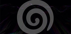 Abstract futuristic background. Big data visualization. Network connection. Data transfer. 3d rendering. Technology