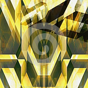 Abstract futuristic background with geometric shapes reminiscent of modern architecture