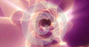 Abstract futuristic background of purple glowing energy waves and hi-tech