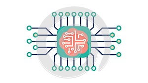 Abstract Futuristic City, Modern Urban Architectural Vision, vector design Generative AI