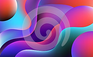 Abstract futuristic colorful banners of mysterious tone artwork. Free hand drawing for flexible shape background