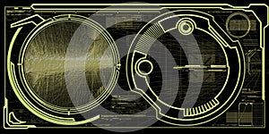 Abstract futuristic cyber technology background. Sci-fi circuit design